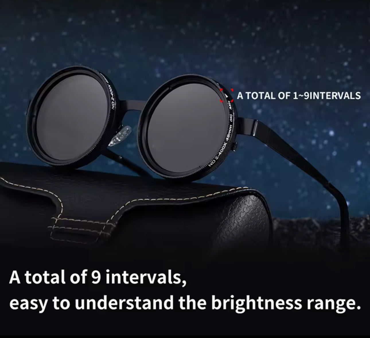 Aura Sunglasses 9-Gear Adjustable Shade