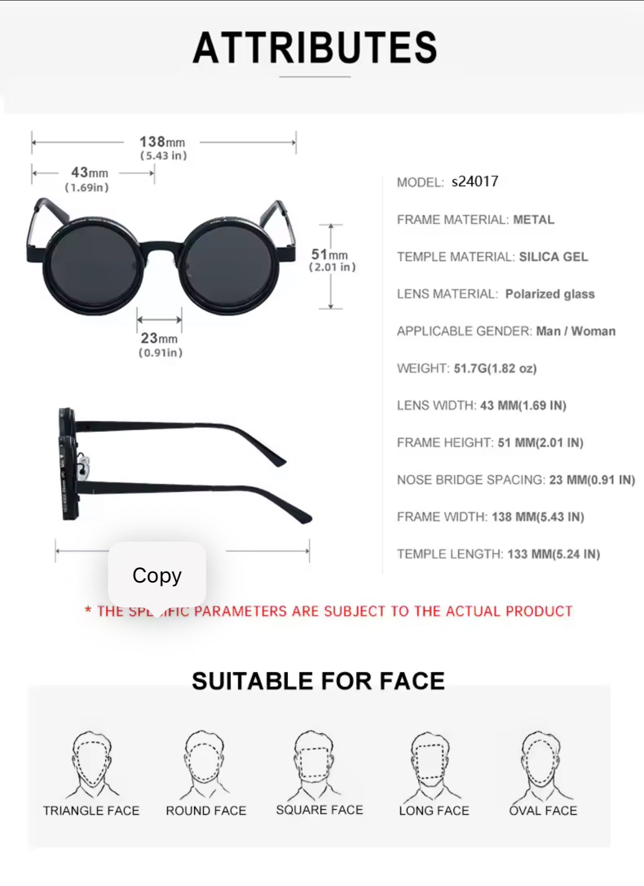 Aura Sunglasses 9-Gear Adjustable Shade
